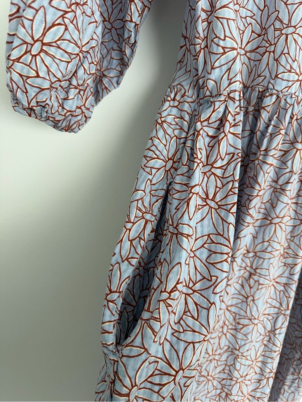 Madewell Marianna midi dress Dream On Daisies floral pattern cottage peasant - Picture 9 of 16